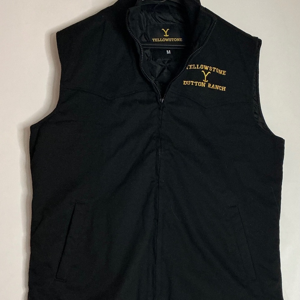 Yellowstone Men’s micro fleece lined vest size M Like New